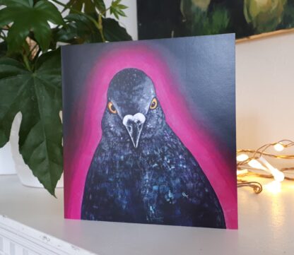 Disco Pigeon Greetings Card